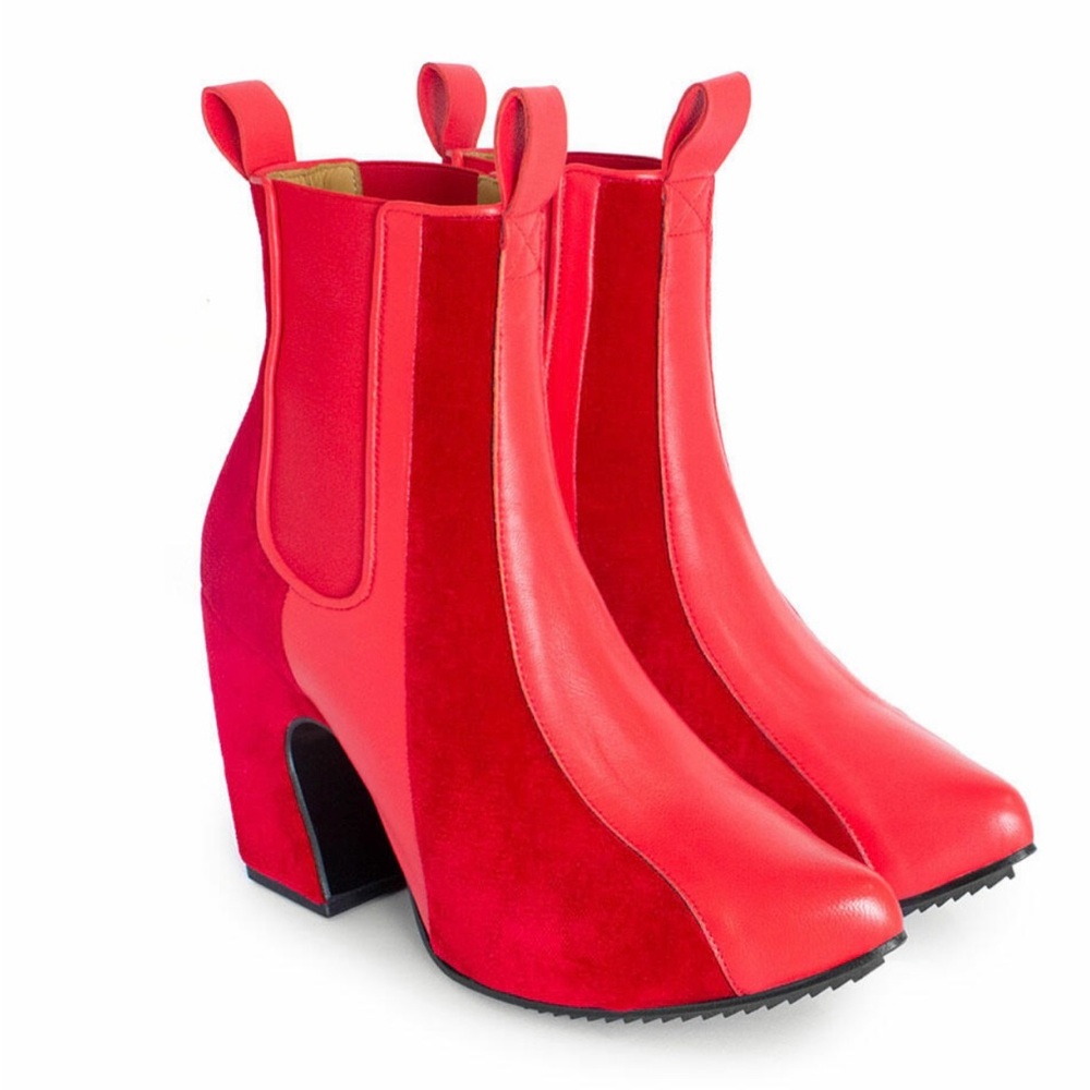 John Fluevog Red Le Mans Fast Car Size 8w